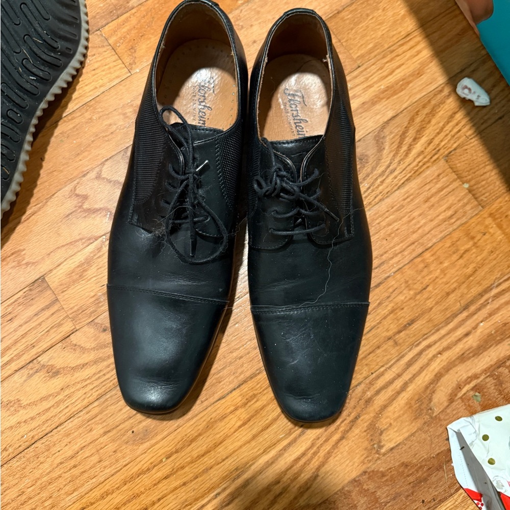 Florsheim Black Leather Men's Oxfords